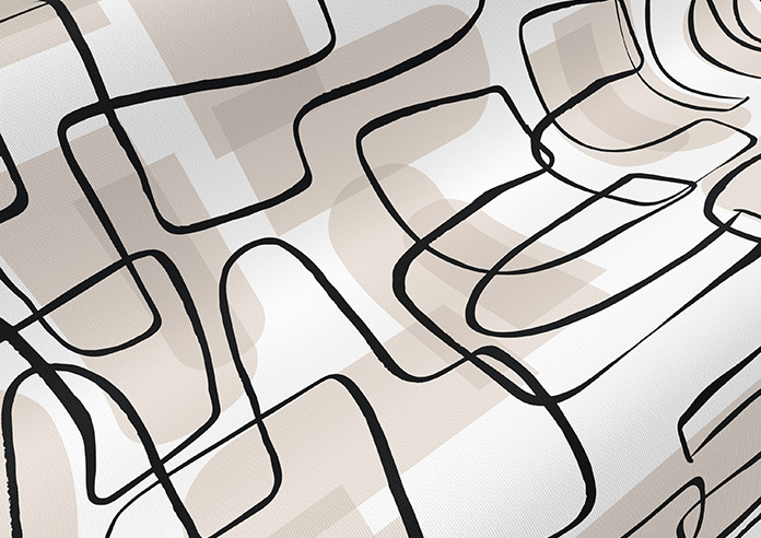 Meander, Beige - Roller Blind - Image 4
